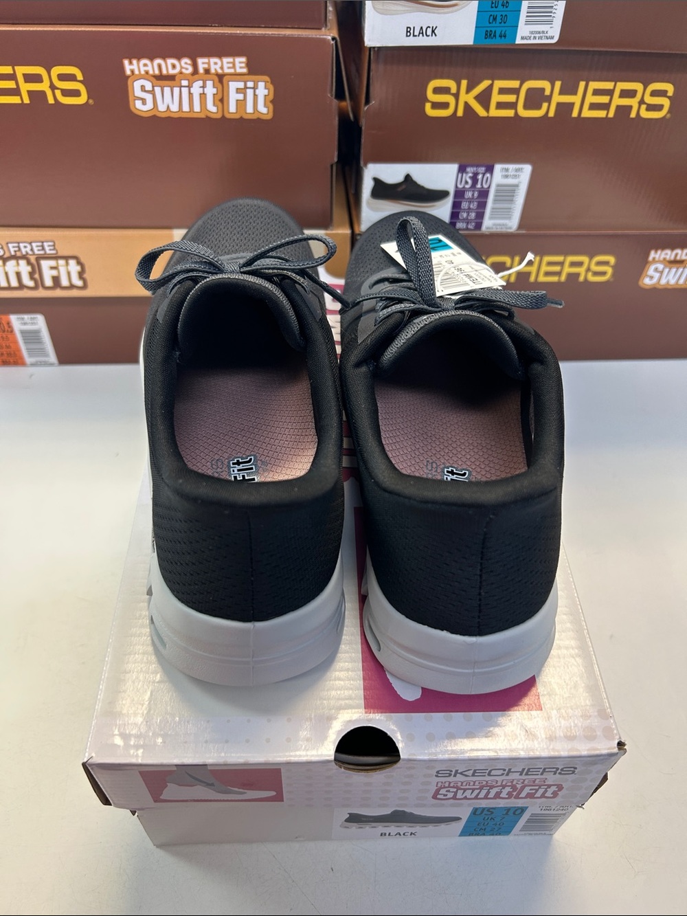 Skechers Swift Fit Women’s Size 10 Black Athletic Lace-Up Sneakers 0475 - Picture 6 of 6
